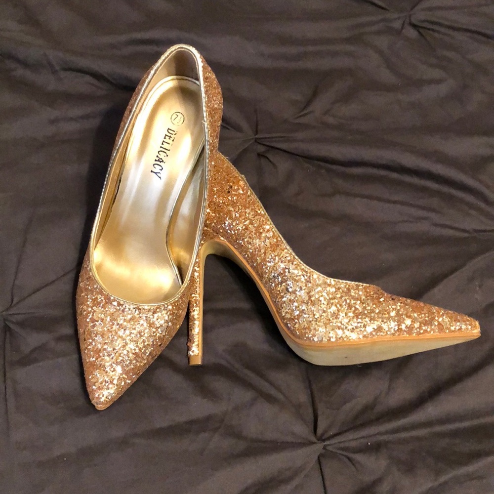 Gold heels